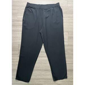Eileen Fisher Black Tapered Pants Elastic Waist Size Small S/P